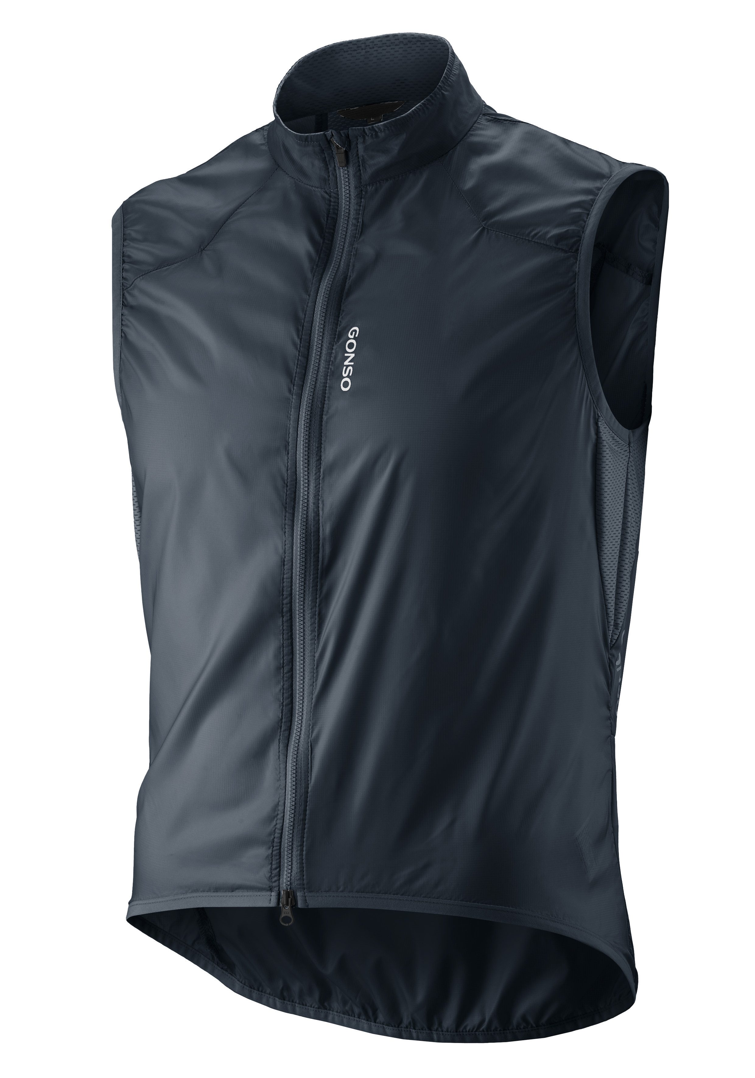 Gonso Funktionsweste Road Vest Wind M Herren Weste, atmungsaktive Radweste, leichte Windweste, Tight Fit