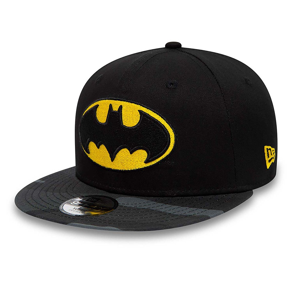 New Era Baseball Cap 9FIFTY Batman Character Camo schwarz meliert