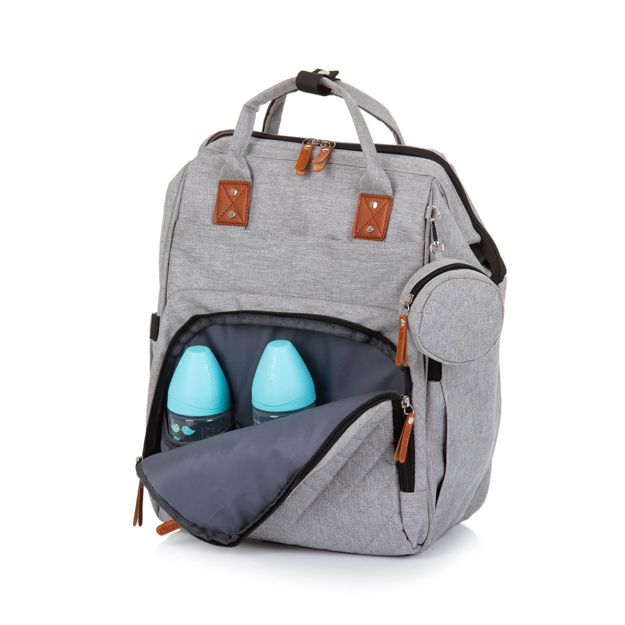 Chipolino Wickeltasche Wickeltasche, Kinderwagen (1-tlg), Rucksack Reißverschluss Schnullertasche
