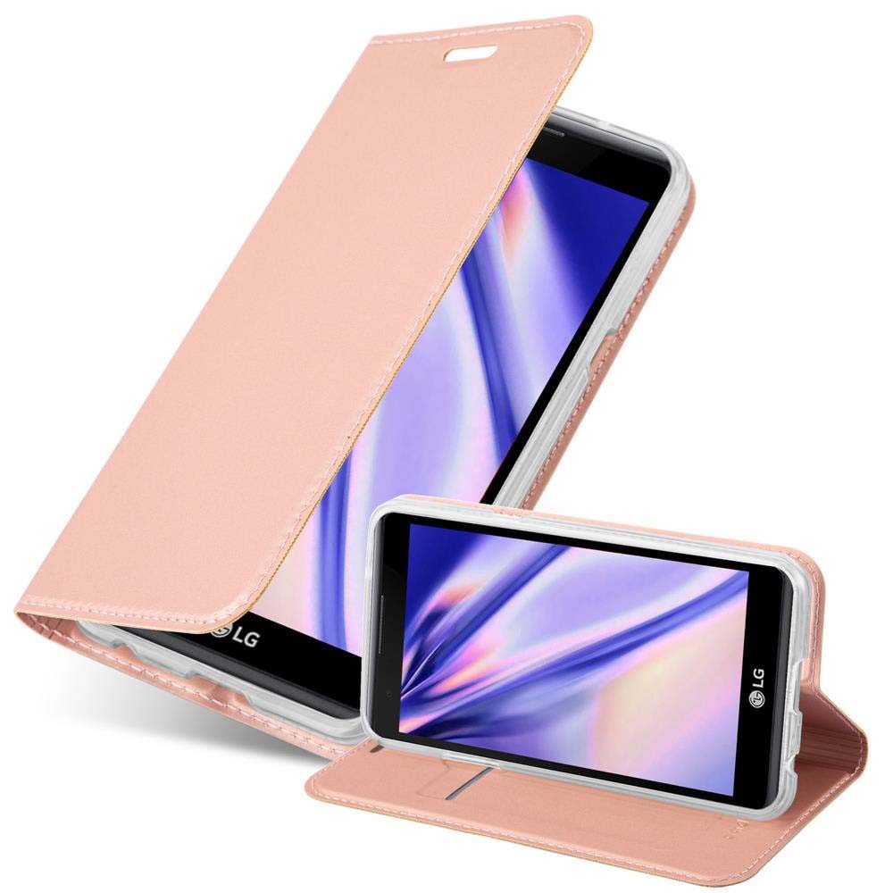 Cadorabo Handyhülle für LG X POWER Hülle LG X POWER, Schutzhülle Hülle mit Standfunktion, Magnetverschluss und Kartenfach