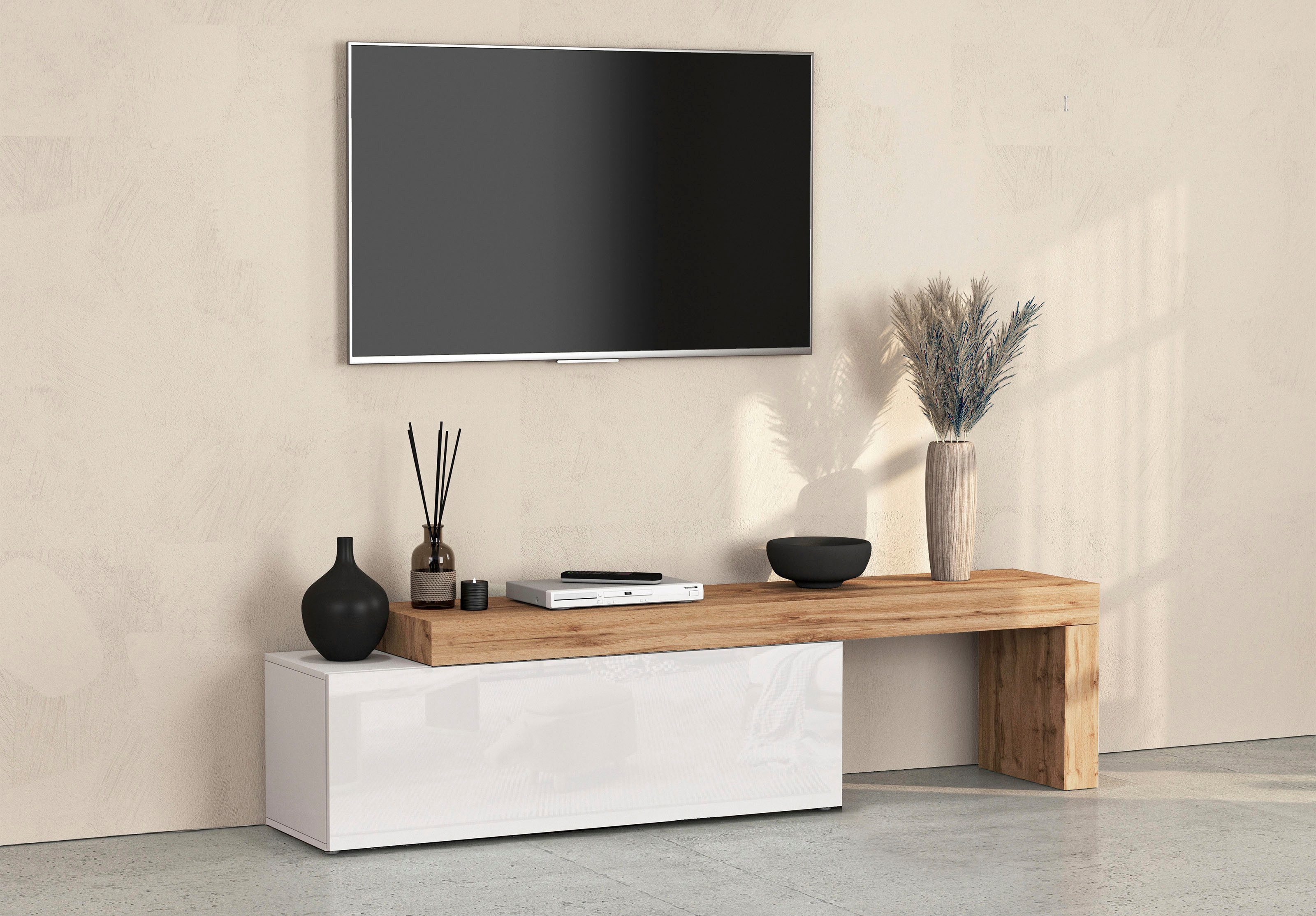 INOSIGN Lowboard Chronos TV-Board, T-Schrank (1 St., Breite verstellbar von günstig online kaufen