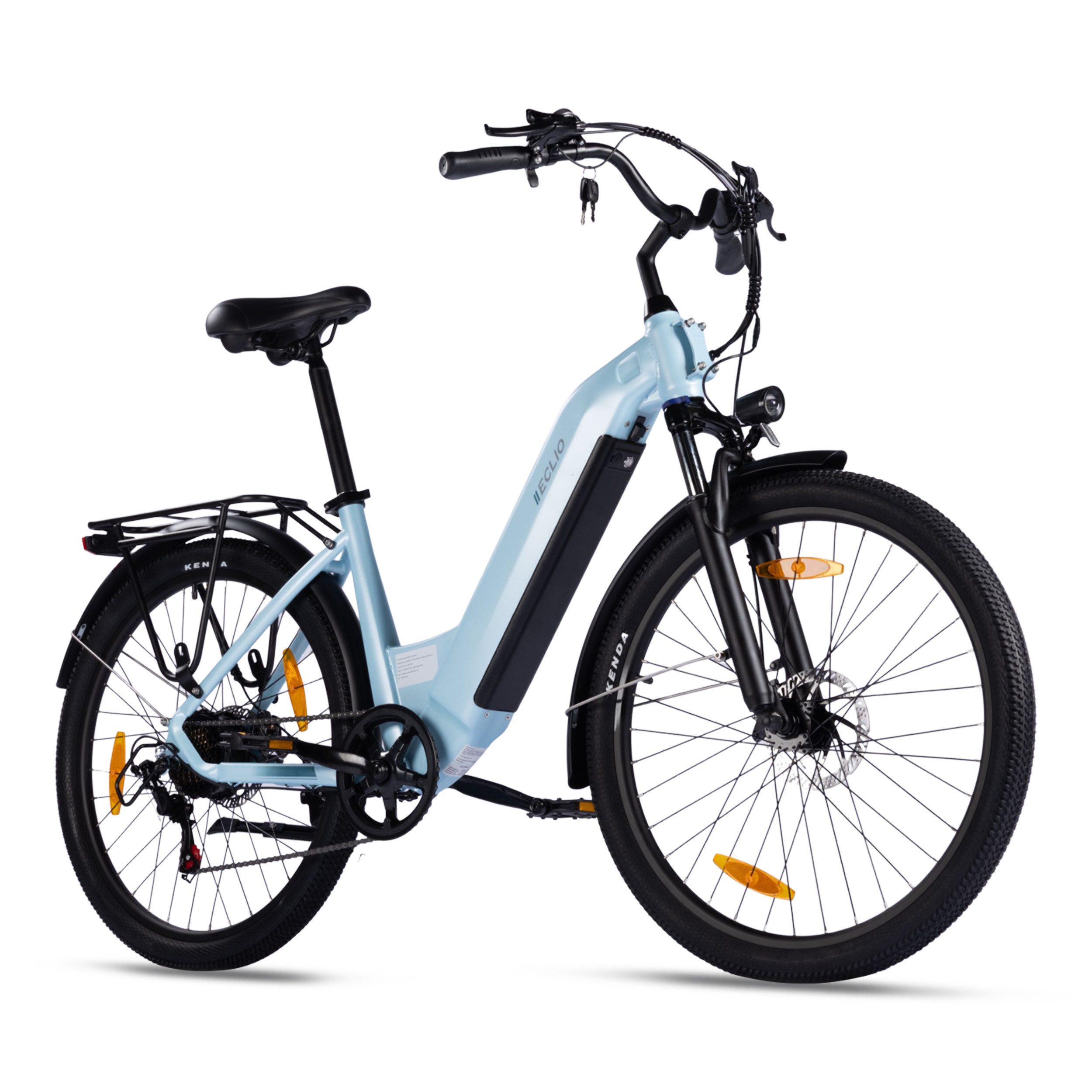 Vankel E-Bike Cityrad e bike für herren 26 zoll 18.2AH 36V 655WH damen 120km Elektrofahrrad, Kettenschaltung, Heckmotor, 655 Wh, (Beleuchtungsset mit Batterieladegerät, Batterieschlüssel, Werkzeug), Komfortables Stadtrad mit Scheibenbremsen & 26" Bereifung für Pendler