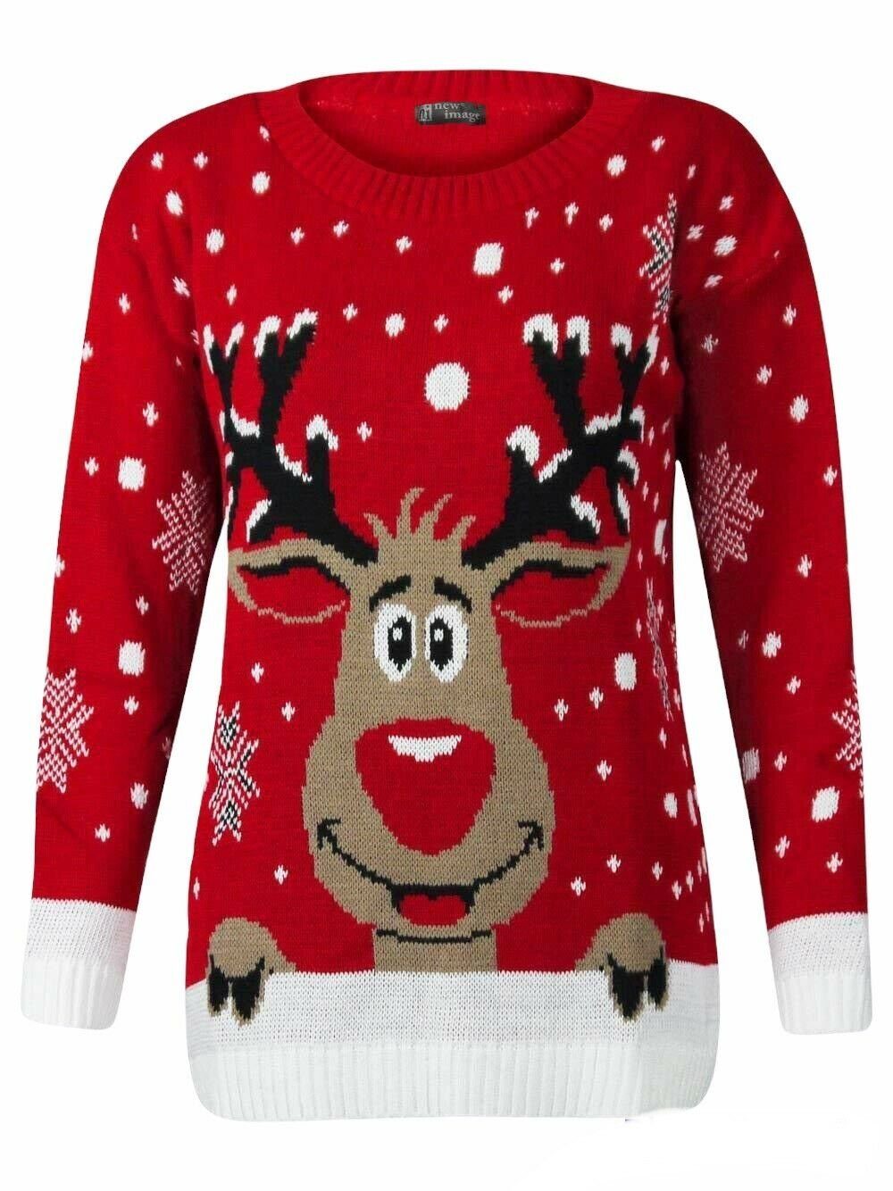 Worldclassca Weihnachtspullover Worldclassca Weihnachten Christmas Pullover  Weihnachtspullover Rentier