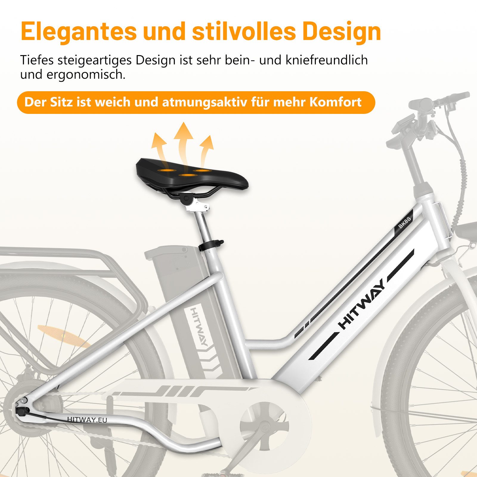 HITWAY Faltbares E-Bike 16 Zoll - 250W Motor, 36V Akku, Bis 25km/h | Elektrofahrrad Für Stadt & Pendler