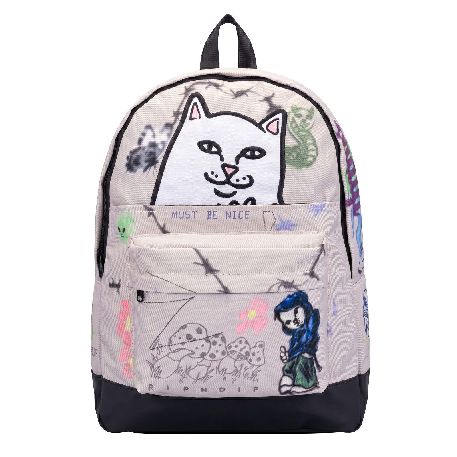 RIPNDIP Rucksack Rucksack Ripndip Goosebumps (1-tlg), Rucksack mit Gänsehaut-Print