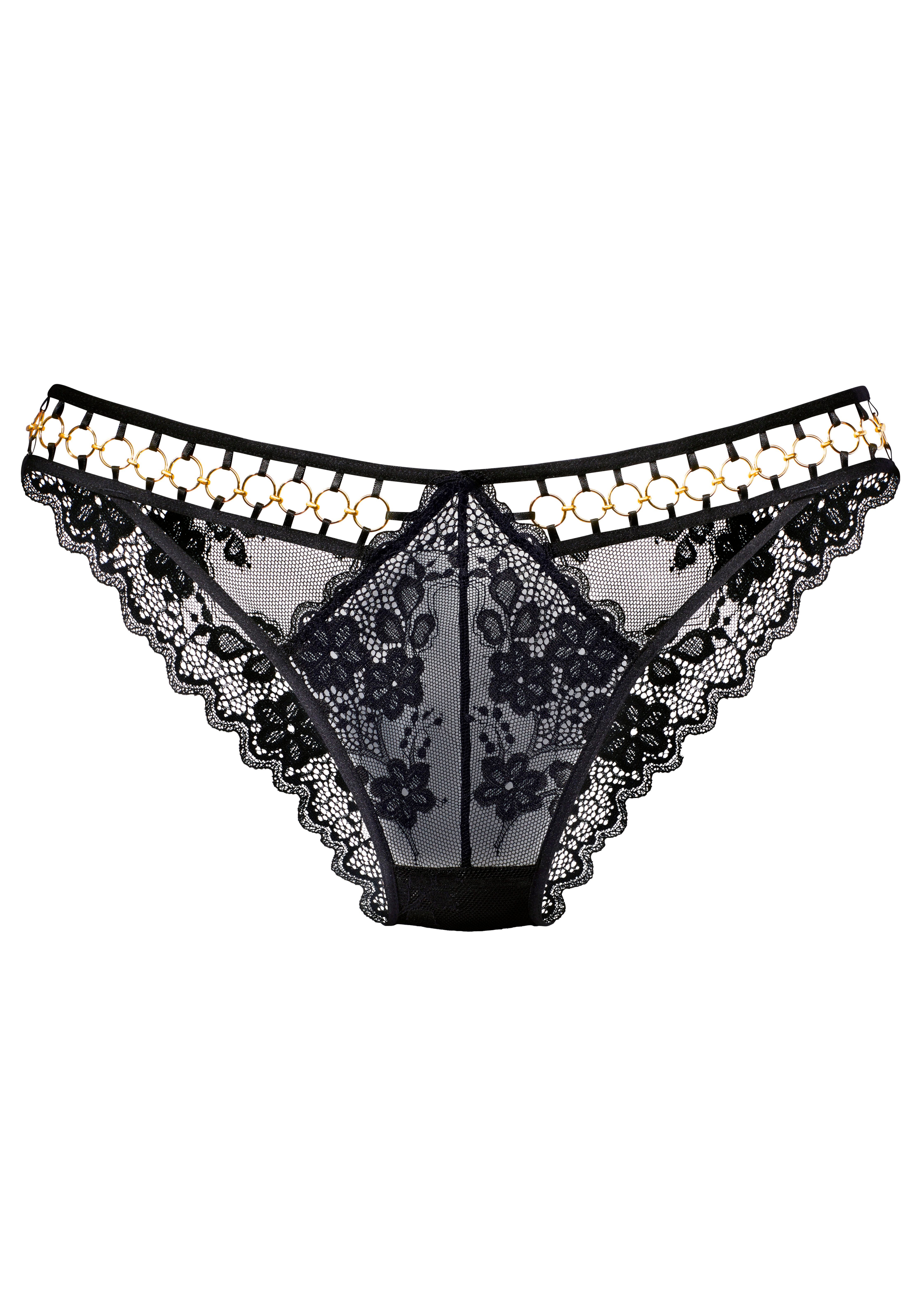 LASCANA Tanga mit Cut-Outs und dekorativen Ringen, sexy Dessous, Reizwäsche – Bild 2 von 4