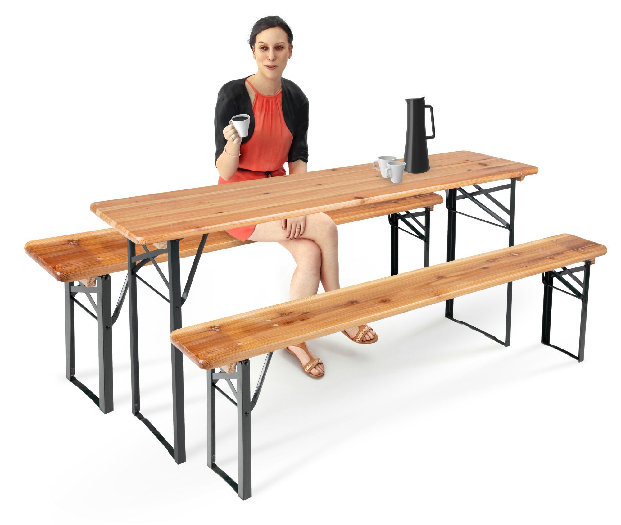 Stagecaptain Sitzbank "Hirschgarten" Bierzeltbank 177 cm günstig online kaufen
