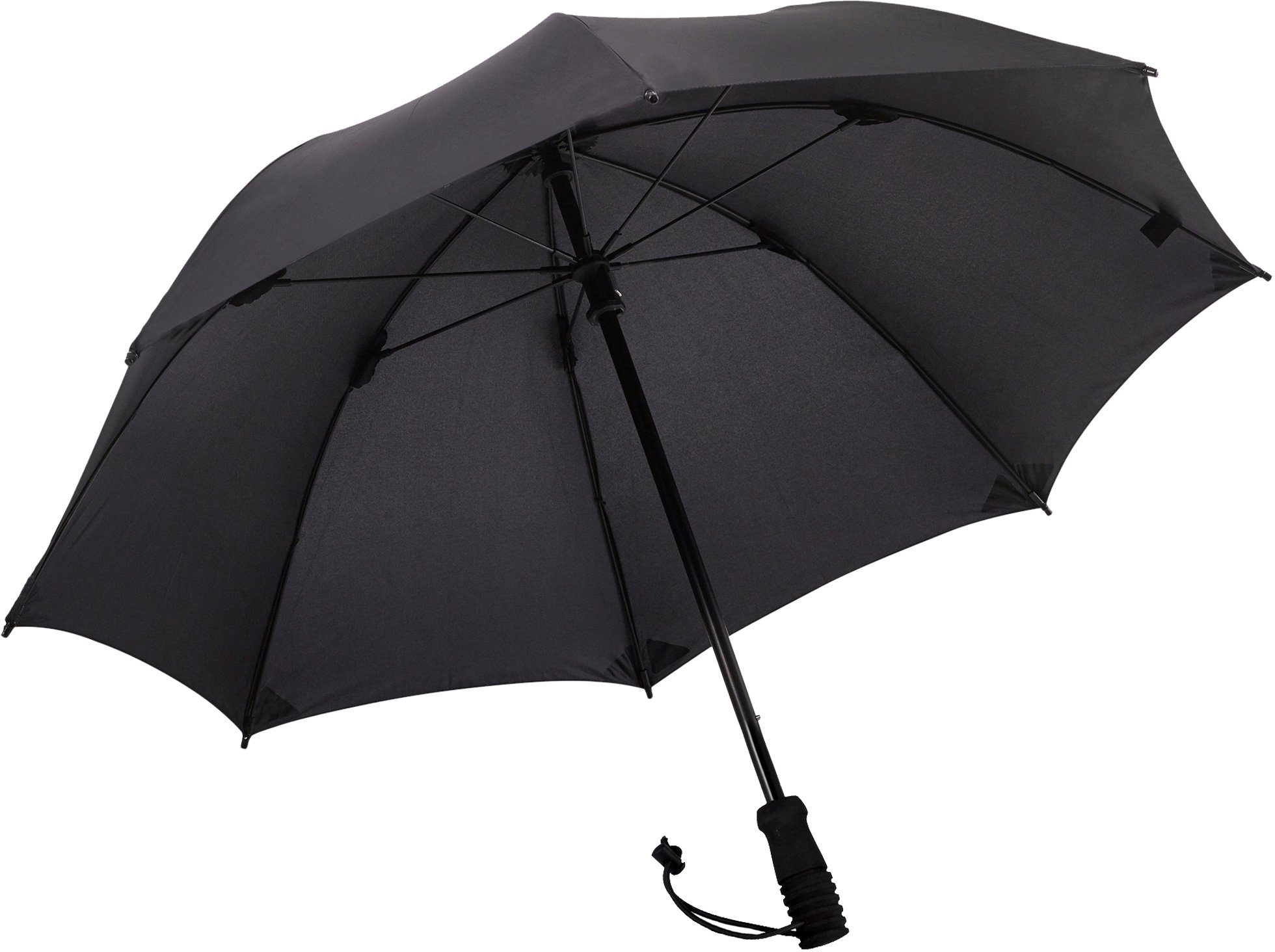 EuroSCHIRM® Stockregenschirm Swing handsfree, schwarz, verlängerbarer günstig online kaufen