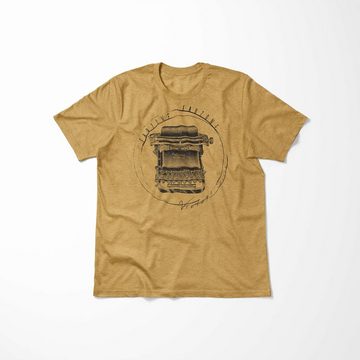 Sinus Art T-Shirt Vintage Herren T-Shirt Schreibmaschine