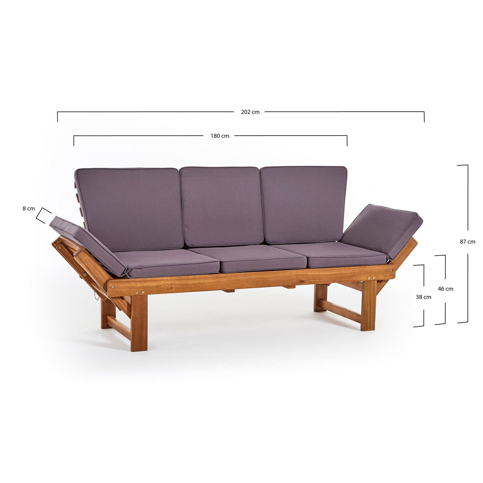 DESIGN DELIGHTS Sitzbank GARTENBANK "AKAZIE", Akazienholz, günstig online kaufen