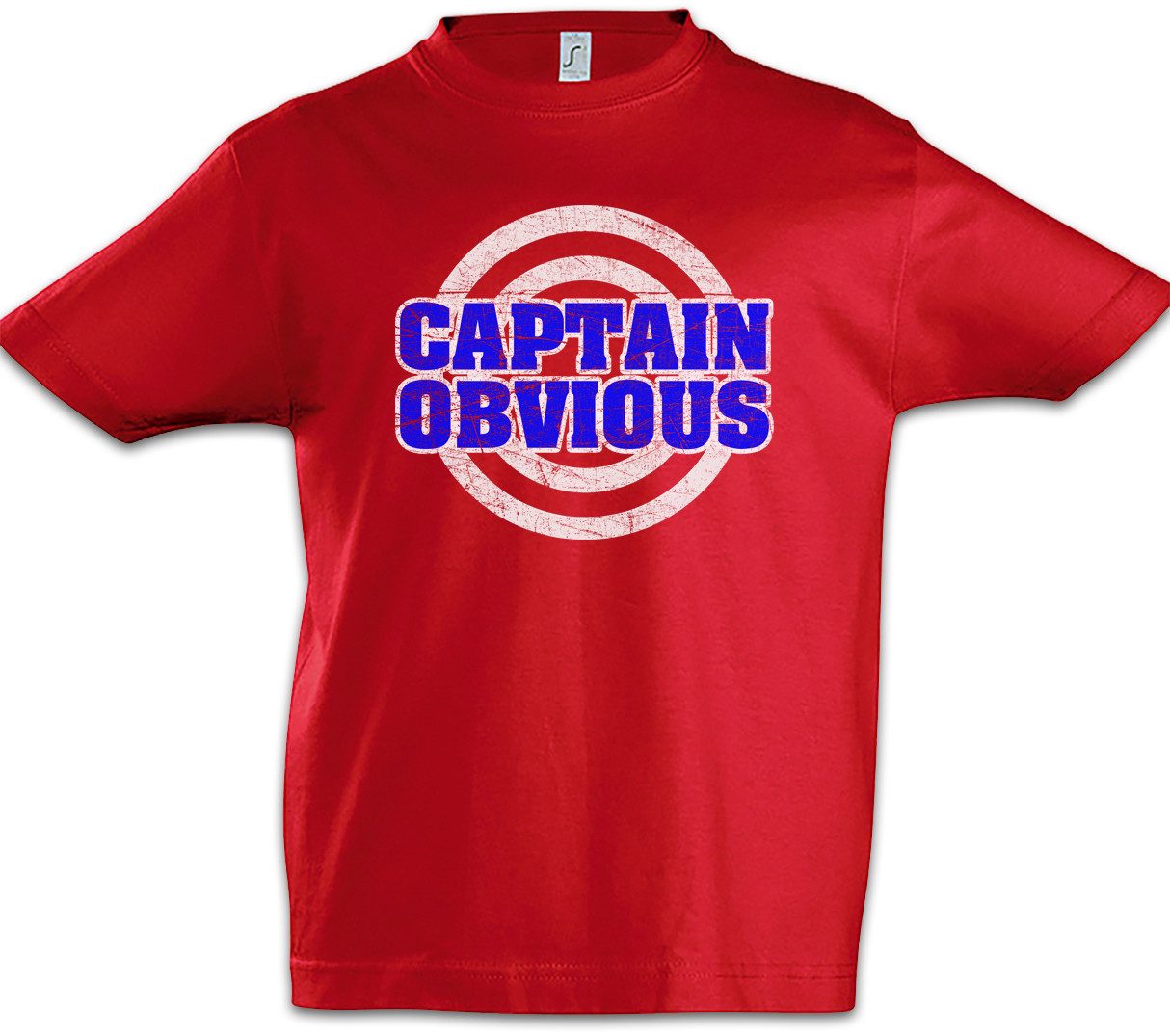 Print-Shirt Captain Obvious Kinder T-Shirt Geek Nerd Mathelehrer Hero Mathe