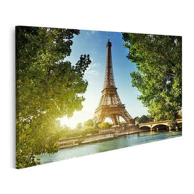islandburner Leinwandbild Bild auf Leinwand Eiffelturm Paris Wandbild Leinwandbild Wand Bilder