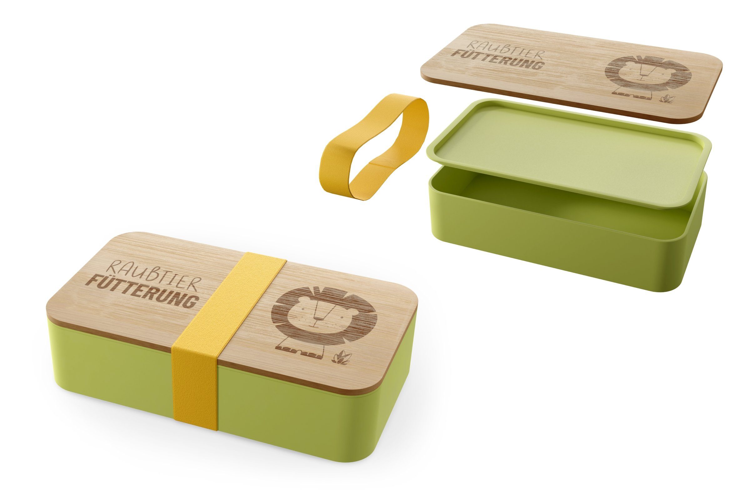 La Vida Lunchbox Kinder Brotdose Brotbox Vesperdose Lunchbox la vida Kleine Lieblinge grün