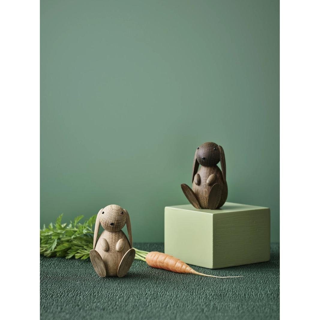 Lucie Kaas Dekofigur Holzfigur Hase Bunny Eiche geräuchert
