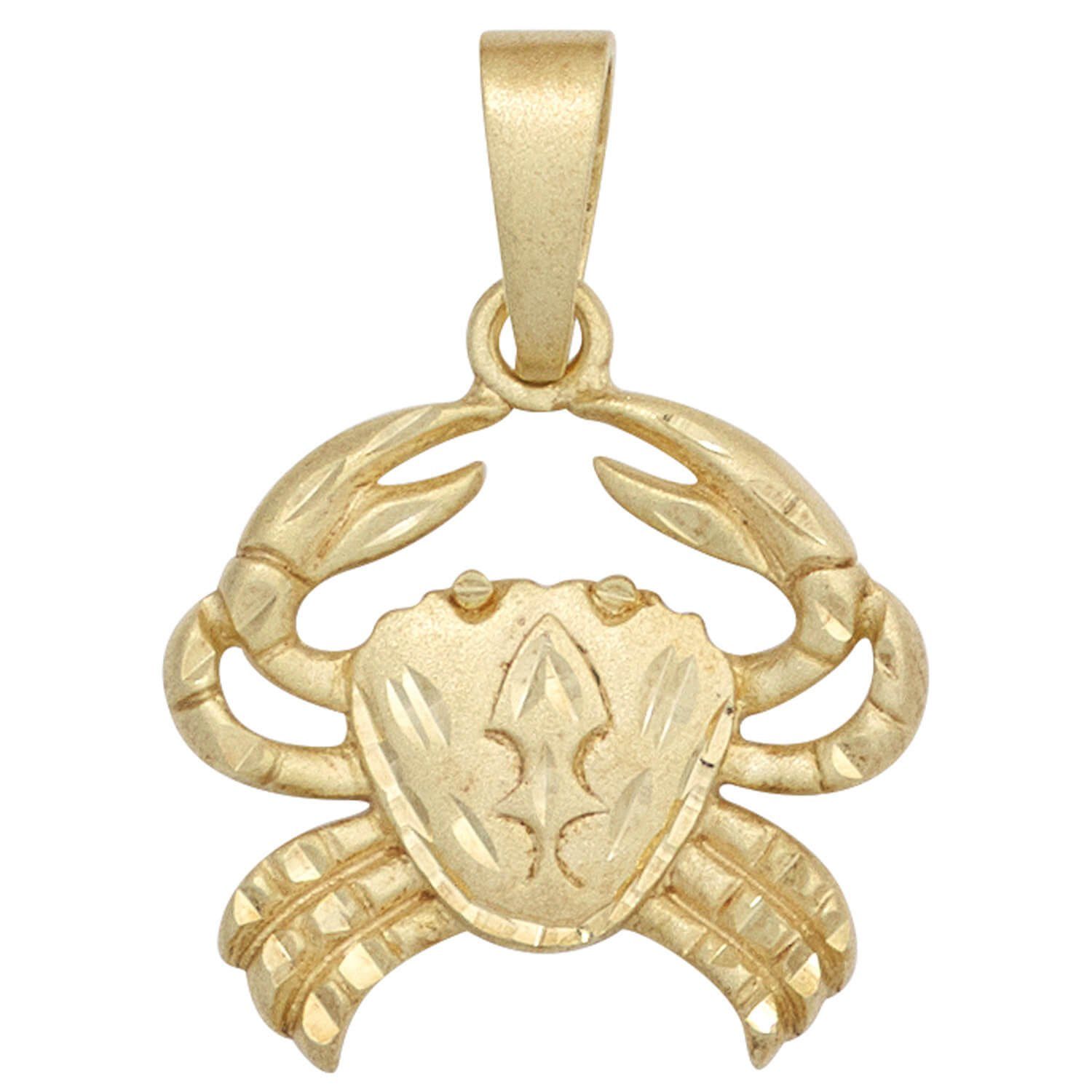 Schmuck Krone Kettenanhänger Anhänger Krebs Horoskop Sternzeichen 925