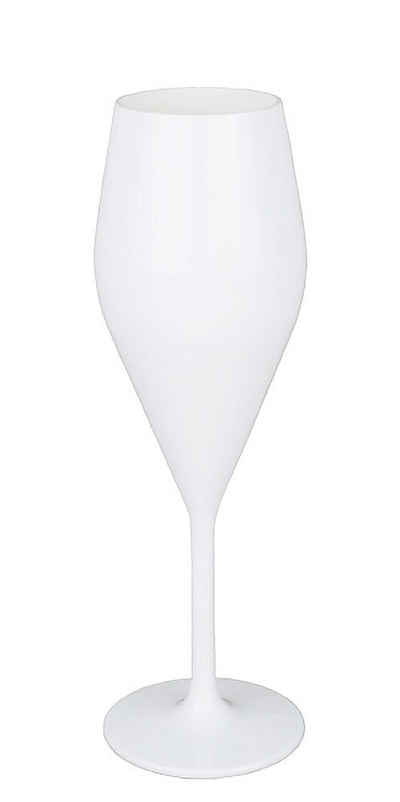Gläser-Set Gimex Champagner Glas Eleganza 2er-Set, weiß 230 ml
