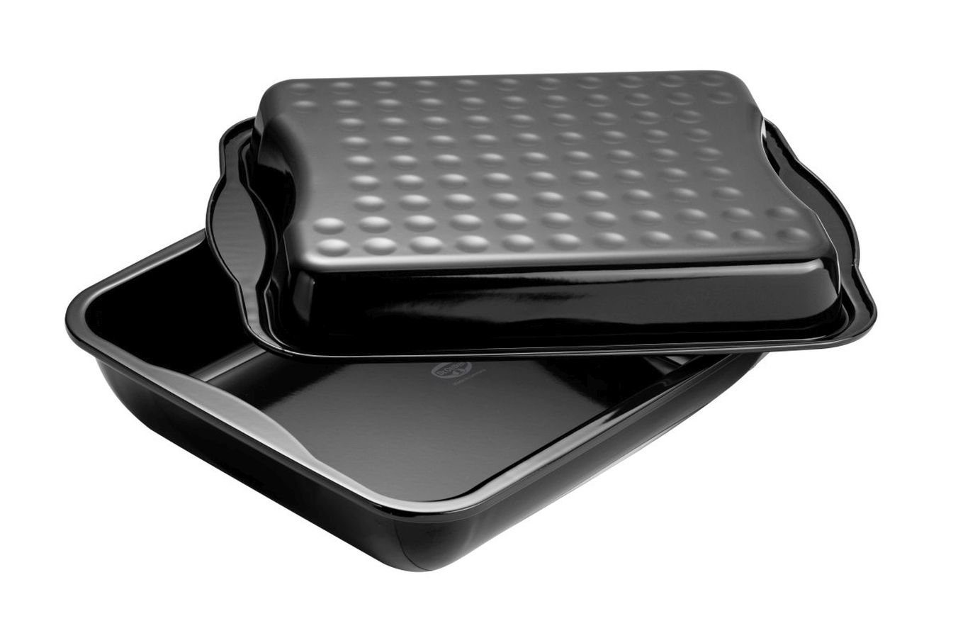 Dr. Oetker Bräter Dr. Oetker - XXL Bräter mit Deckel Emaille 40x34cm Bratform Back-Idee, Stahl, Emaille (Set bestehend aus einem Maxi-Bräter mit Deckel)