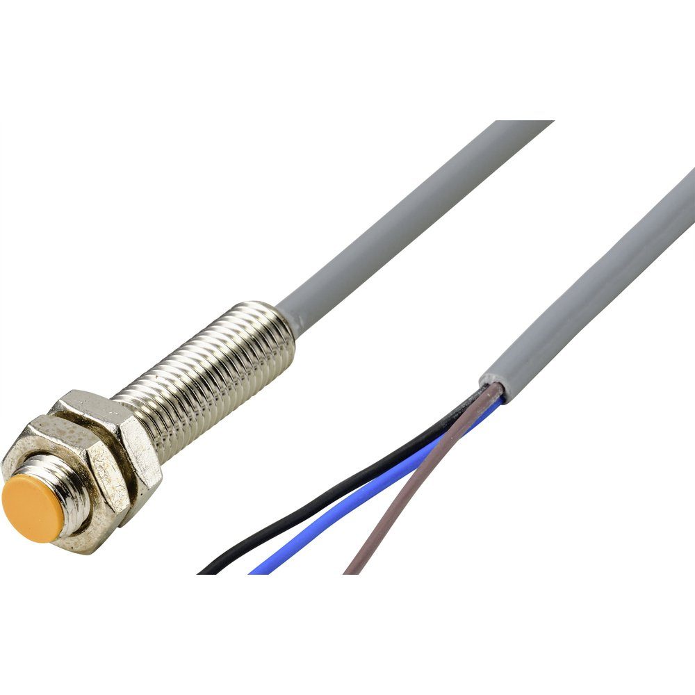 Sensor TRU COMPONENTS Induktiver Näherungsschalter M8 bündig PNP TC-9393056