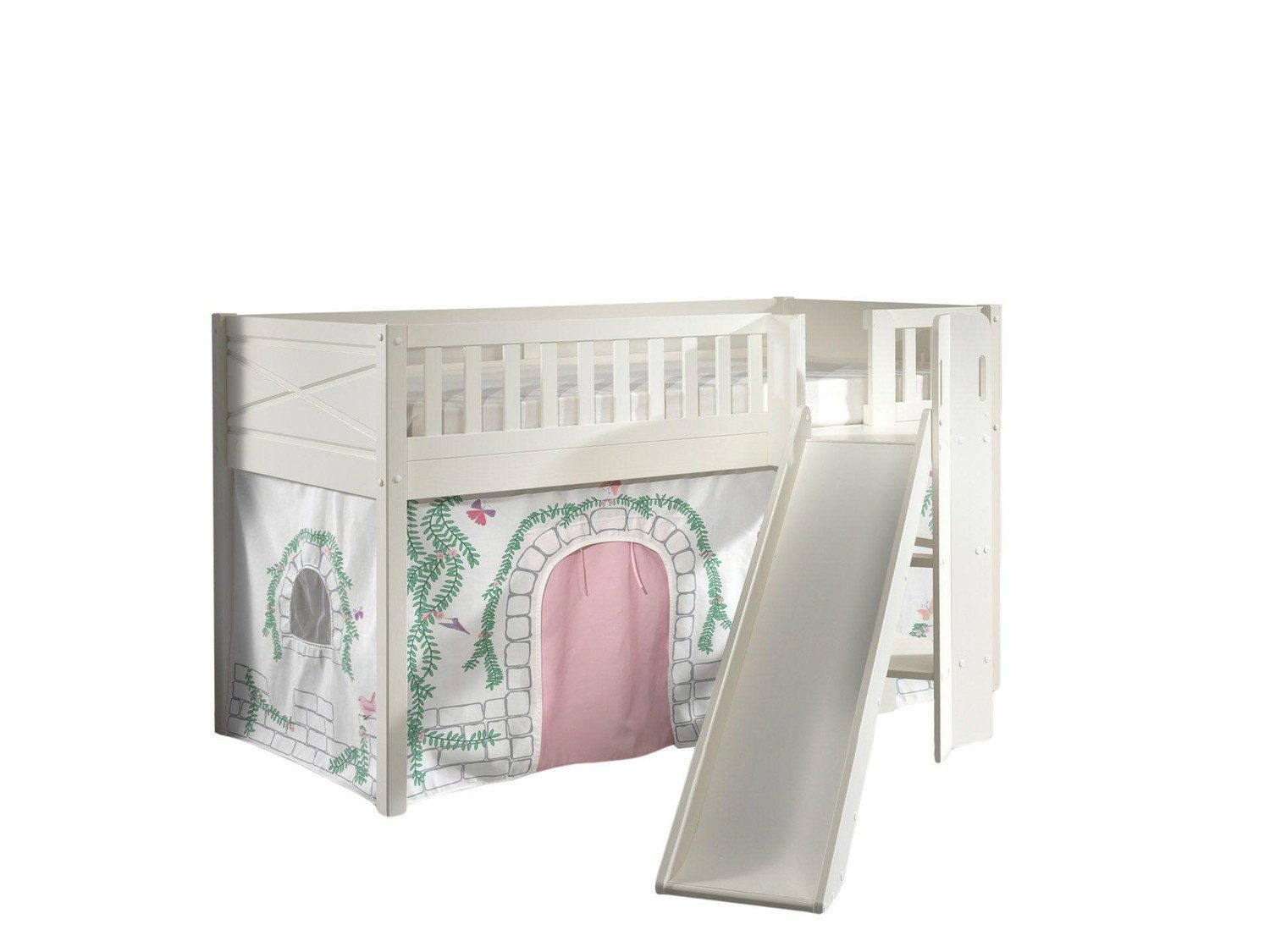 Vipack Hochbett "Scott", (Made in Europe), m. Rutsch-/Leiterturm, LF 90x200 günstig online kaufen