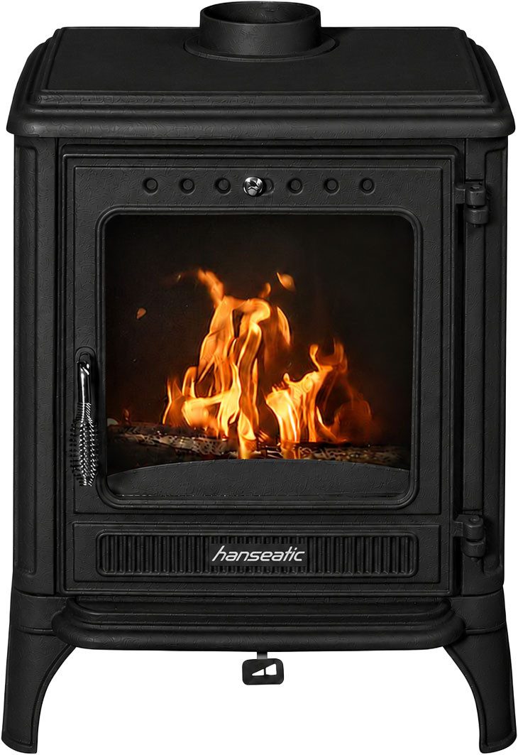 Hanseatic Kaminofen Castor 85, 7,2 kW, Zeitbrand, Großer Feuerraum