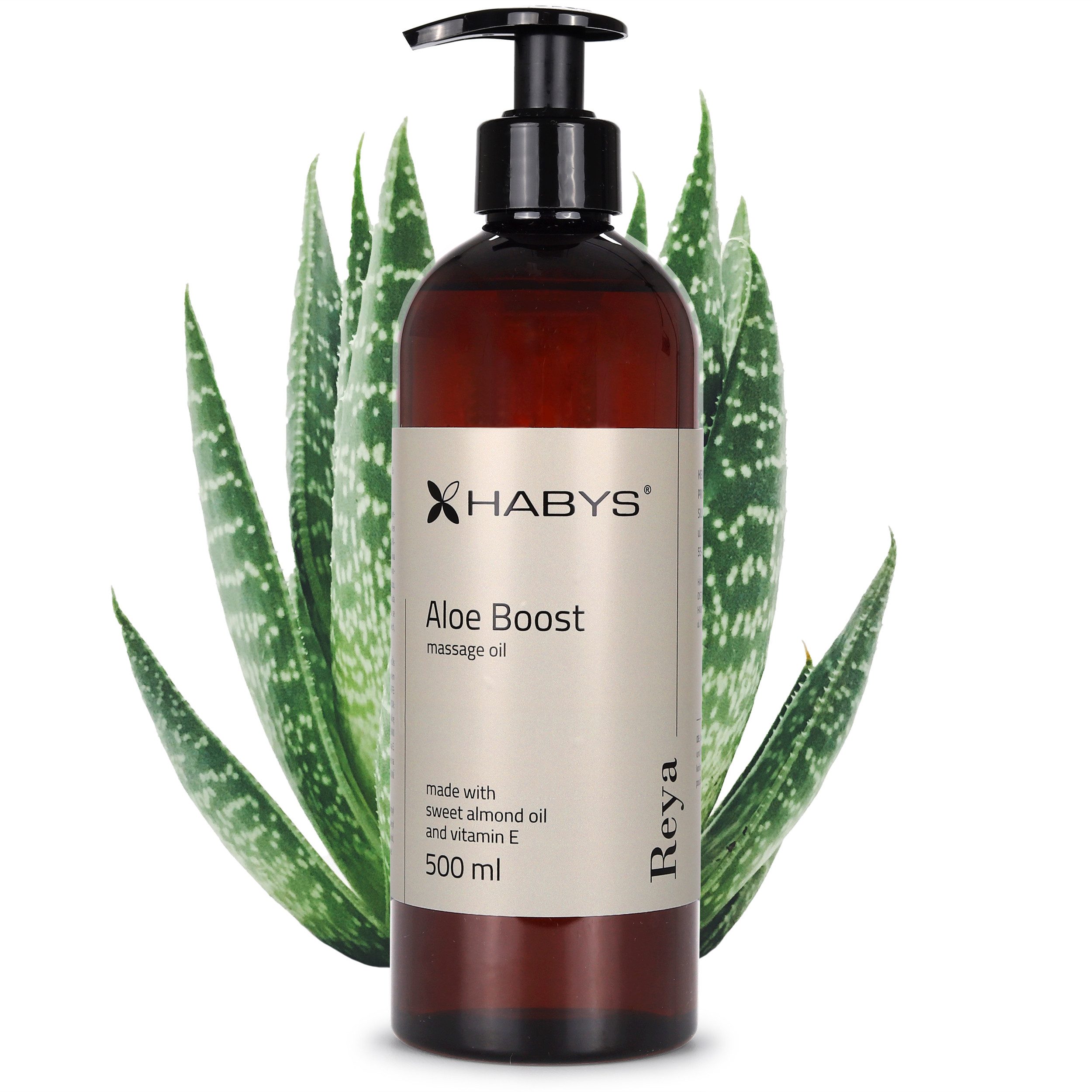 Habys Massageöl REYA Aloe Boost Öl Erfrischende Aloe - Note 500 ml