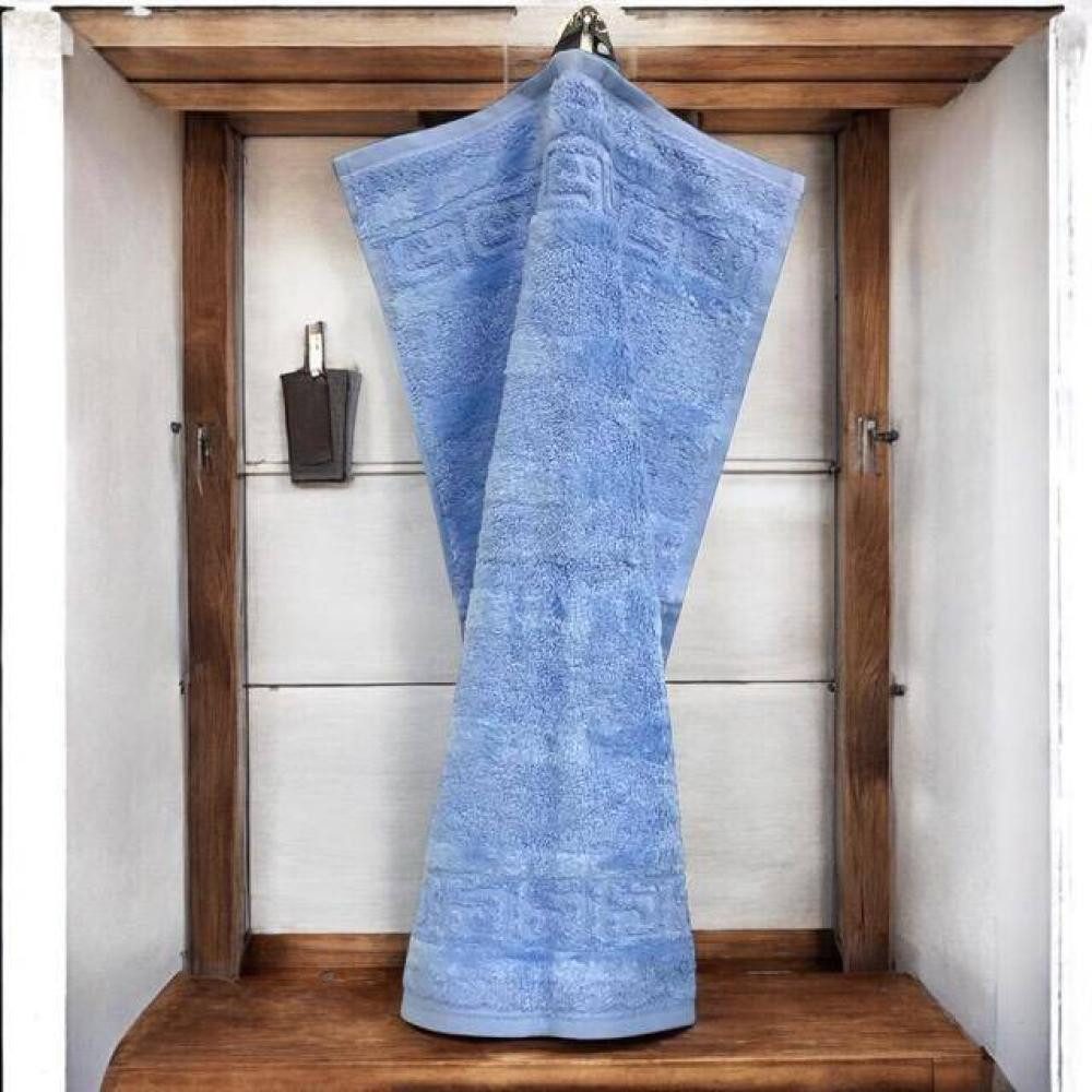 Cawö Gästehandtuch Noblesse Uni 1001 in Mittelblau von Cawö, Velours