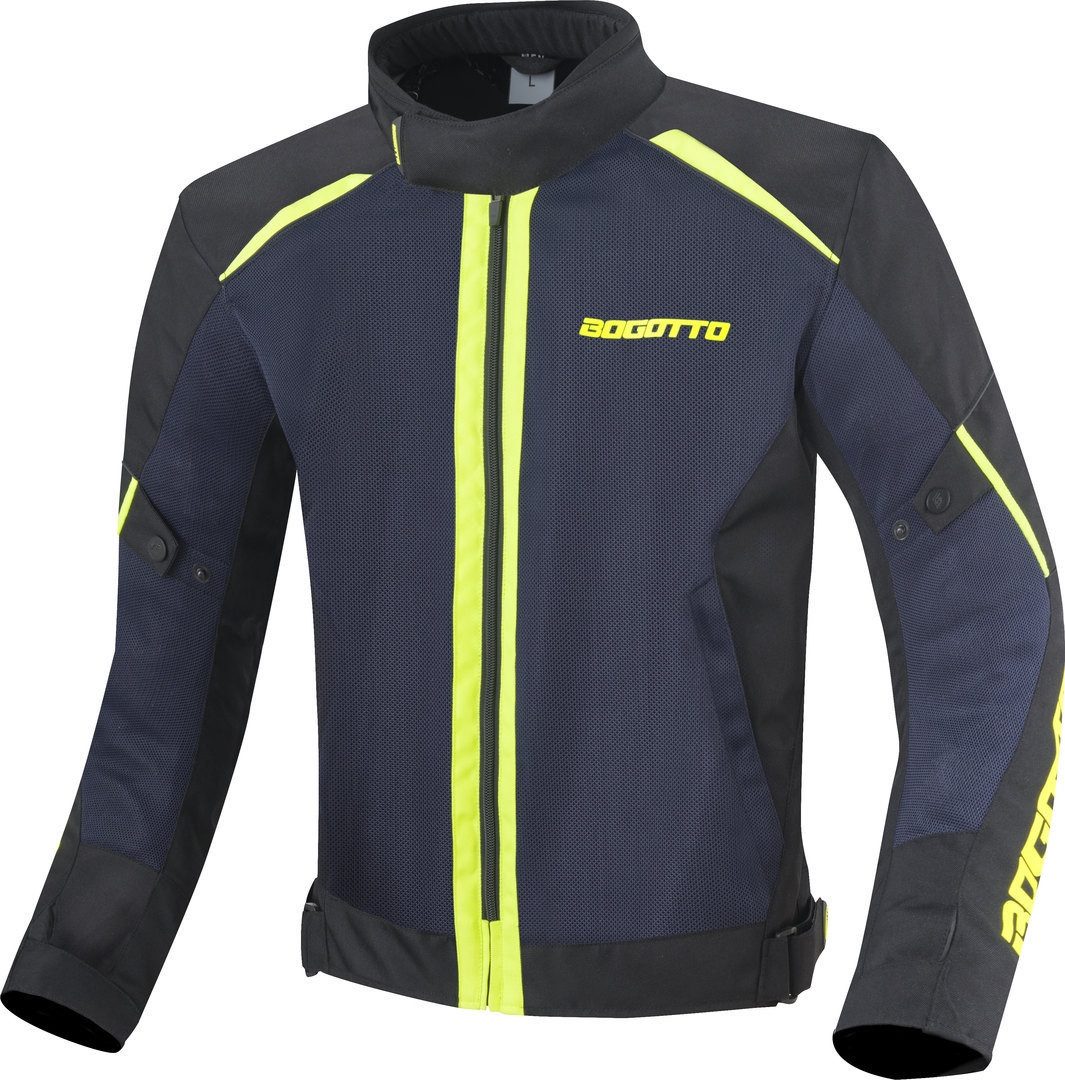 Bogotto Motorradjacke Blaze-Air Motorrad Textiljacke Wasserdicht protektoren reflektierende weitenverstellbar reißverschl