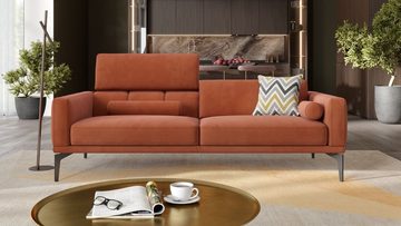 Sofanella 3-Sitzer Dreisitzer SALERNO Stoffbezug Stoffsofa Designercouch