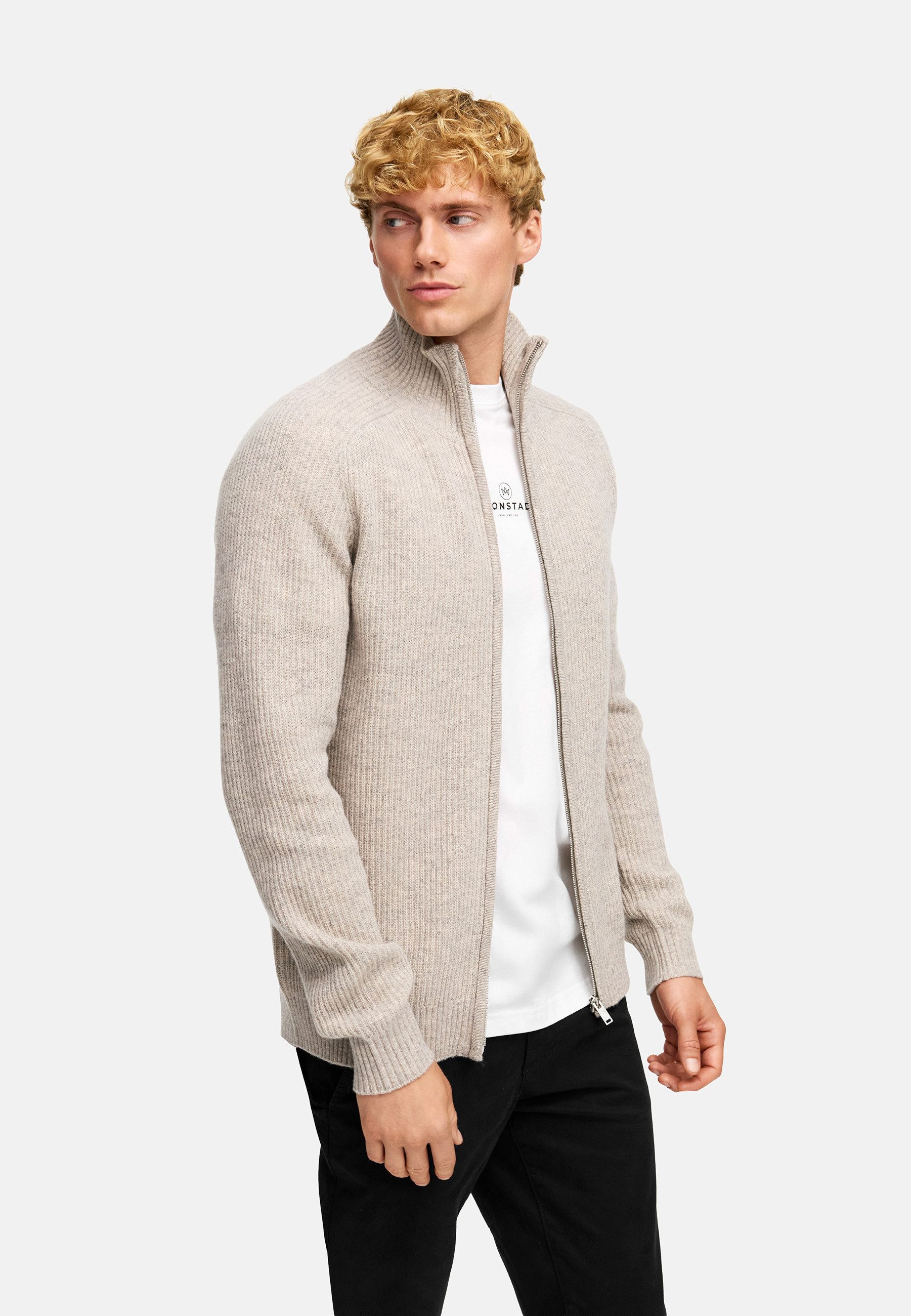 Kronstadt Strickjacke Herren KSDorsey Herrenstrickjacke Strickjacke mit Rei günstig online kaufen