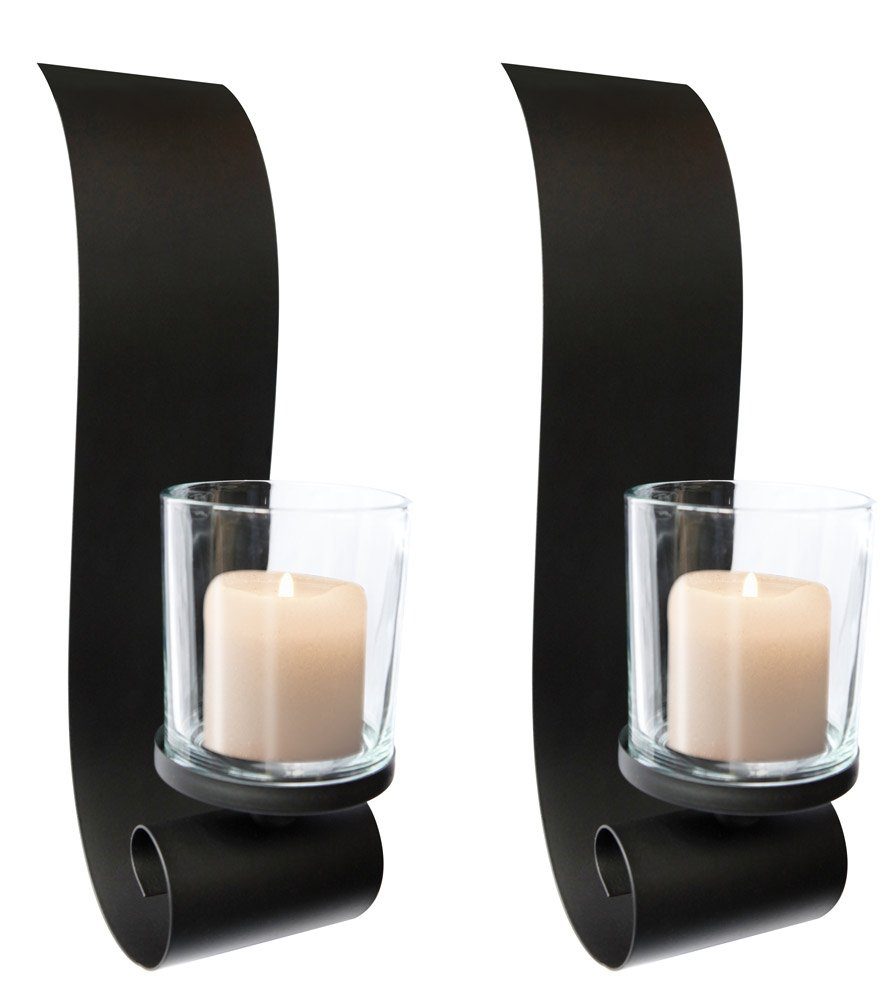 Linder Exclusiv GmbH Wandkerzenhalter Wandkerzenhalter 2er-Set günstig online kaufen