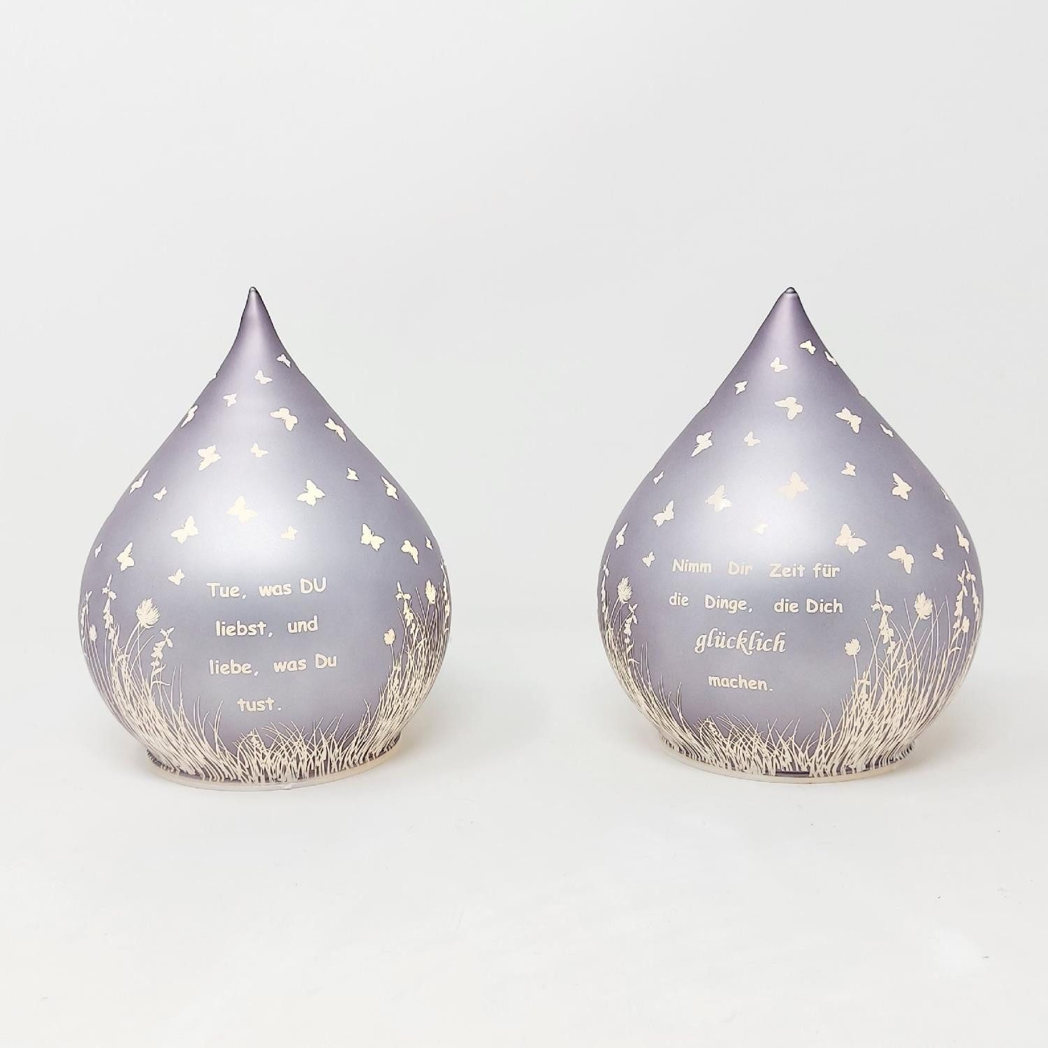 formano LED Tischleuchte Sprüche, Farbe: Lila, Motiv: Sprüche