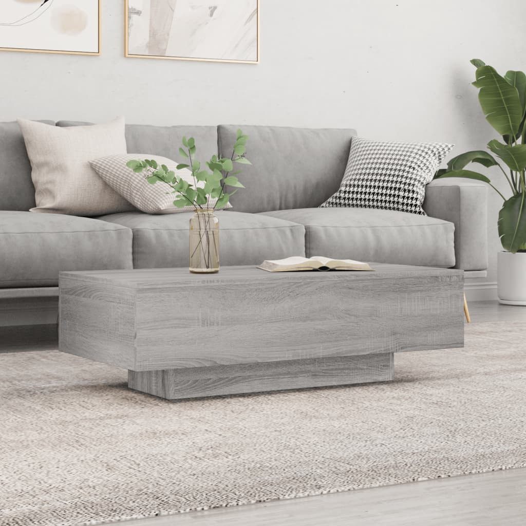 furnicato Couchtisch Grau Sonoma 100x49,5x31 cm günstig online kaufen
