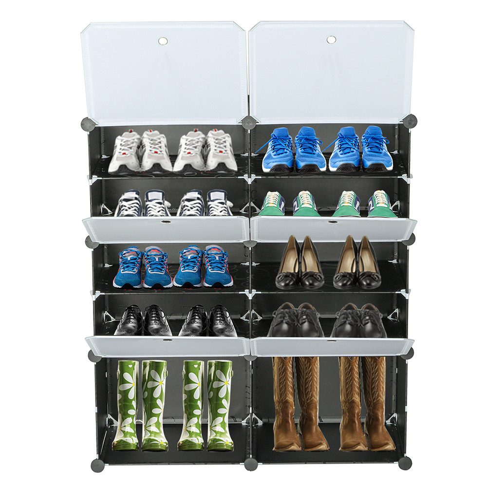 VINGLI Schuhschrank, Modulares Schuhregal mit Würfeldesign, günstig online kaufen