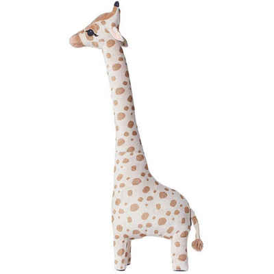 Jormftte Plüschfigur Stehendes Plüschspielzeug Giraffe (Verpackung, 1* Giraffenpuppe), Das Plüschtier ist herrlich weich und kuschelig.
