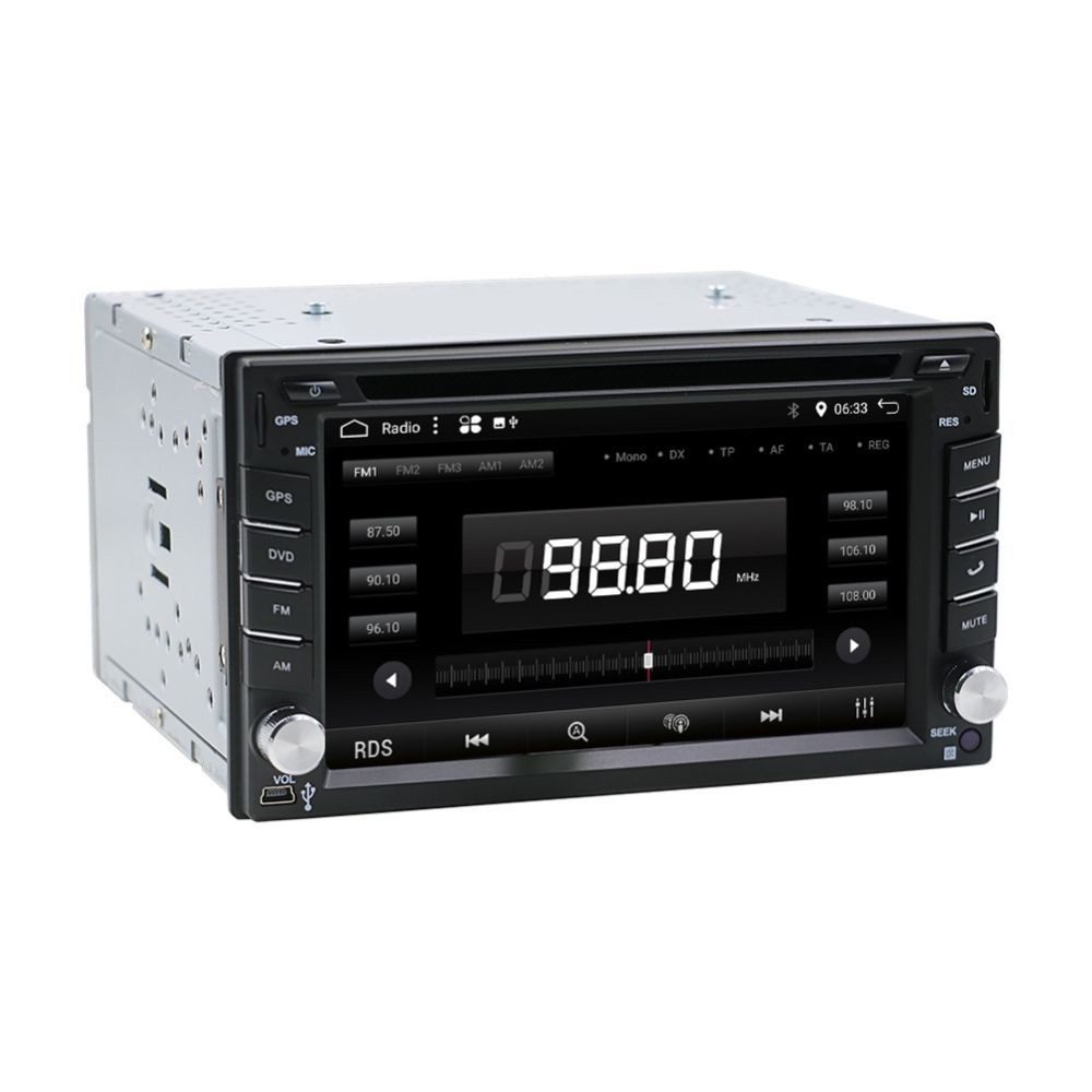 GABITECH 6.2" 2 DIN Carplay Android 13 Autoradio GPS Navi BT WIFI DVD Autoradio (Universal 2 DIN Autoradio- Drahtlos Carplay und Android Auto)