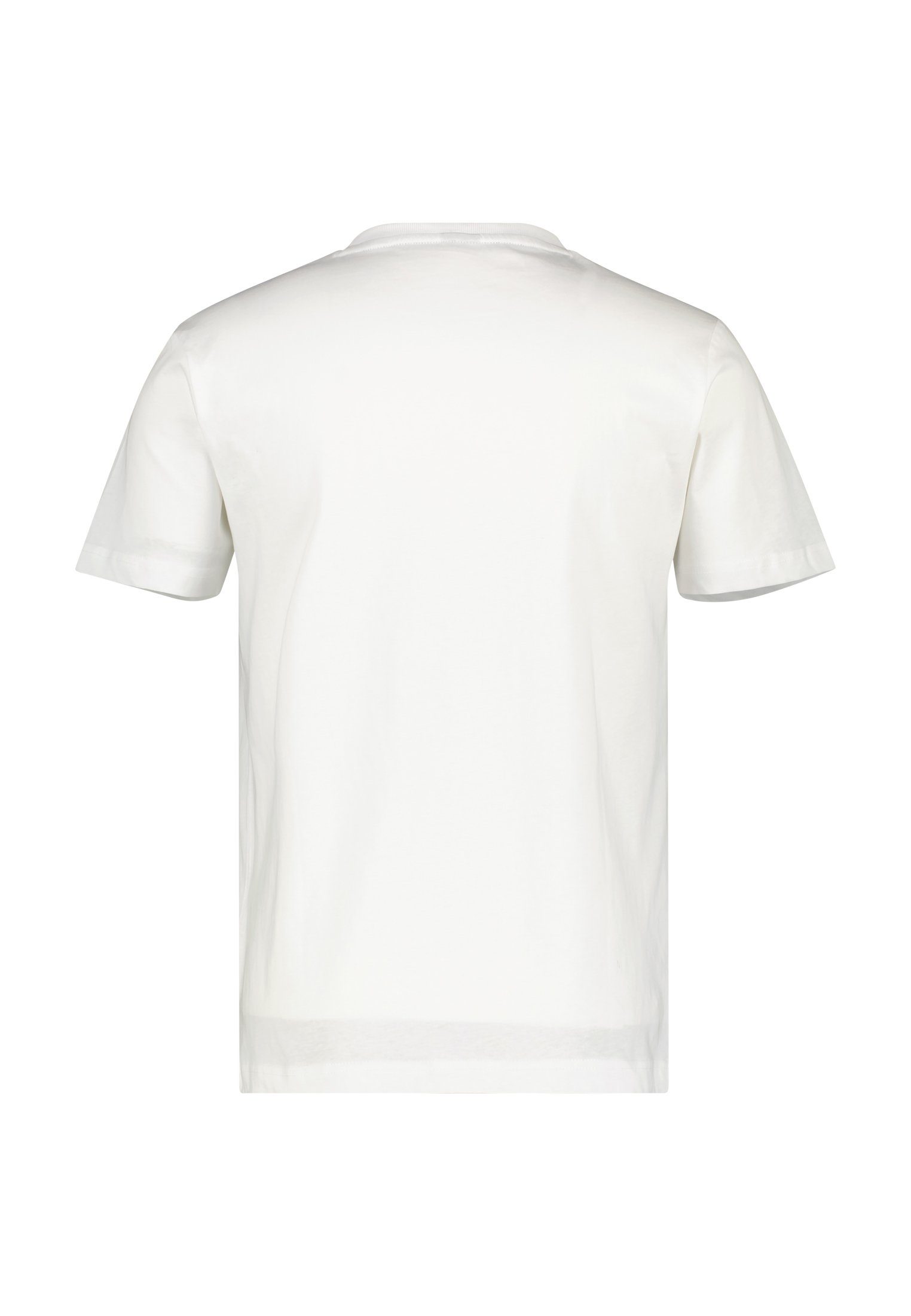 LERROS T-Shirt LERROS T-Shirt Frontprint mit WHITE