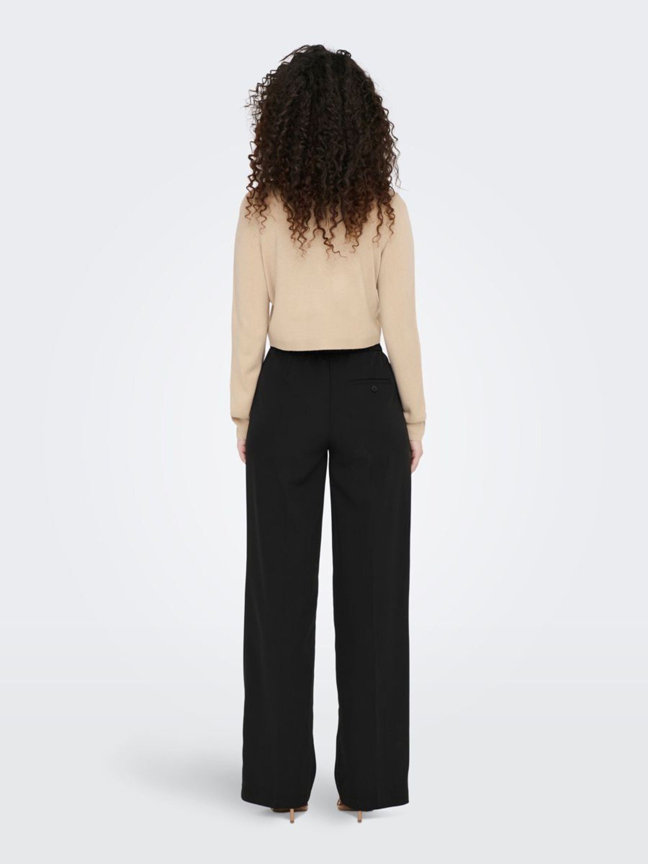 ONLY Bundfaltenhose (1-tlg) Falten