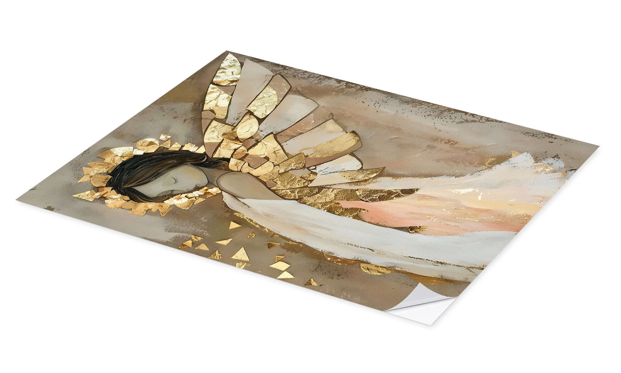 Posterlounge Wandbild Goldener Engel III, LSR günstig online kaufen