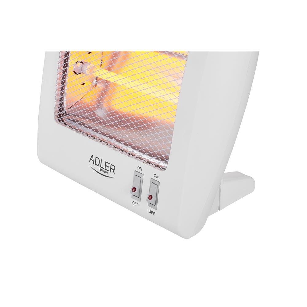 Adler Heizgerät AD 7709, 400 / 800 W, Quarz-Heizung, Heizstrahle, Heizlüfter