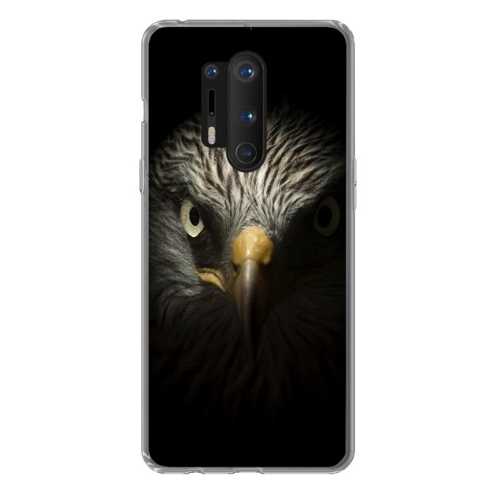 MuchoWow Handyhülle Vogel - Adler - Raubvögel - Auge - Schnabel - Licht Phone Case Handyhülle OnePlus 8 Pro Silikon Schutzhülle