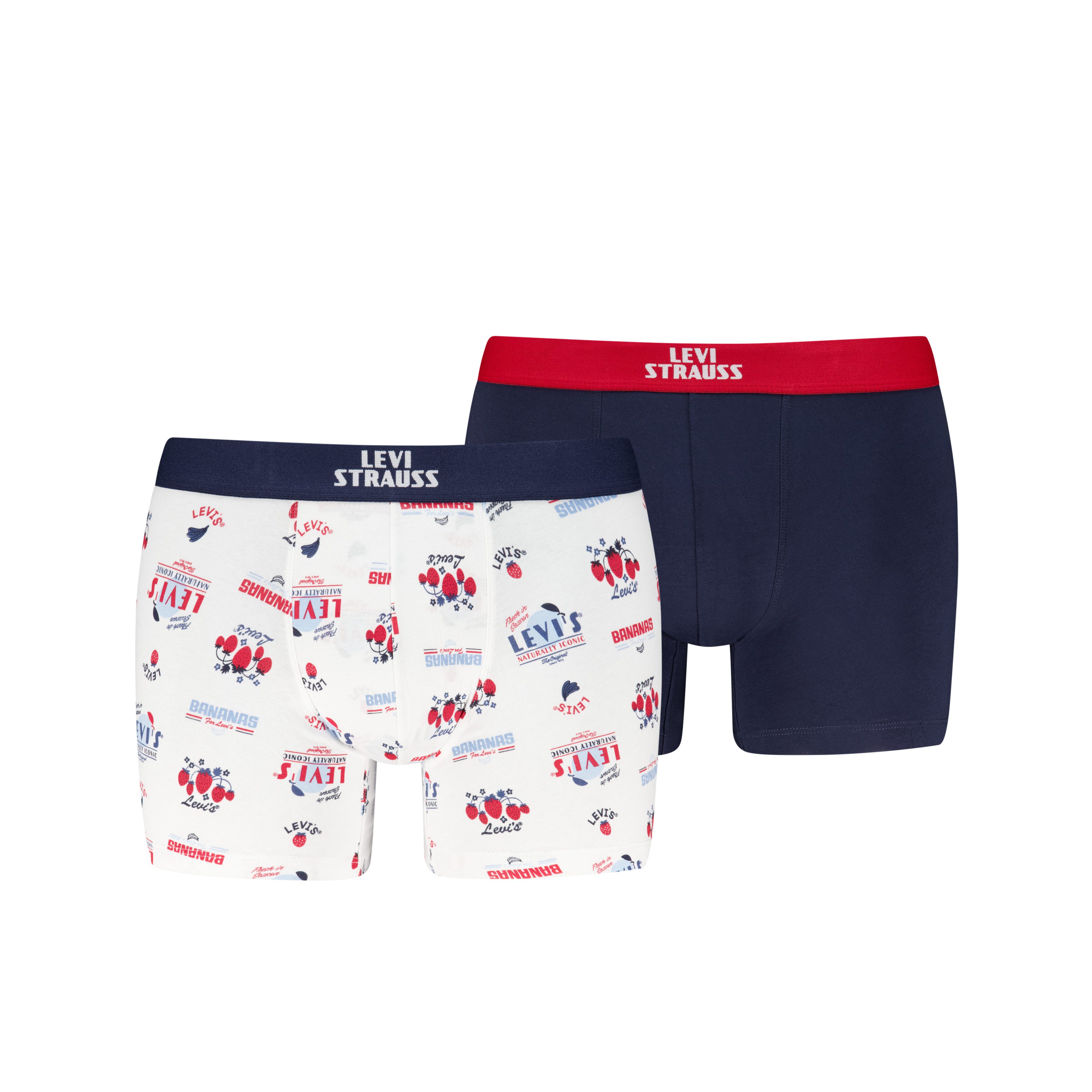 Levi's® Boxershorts LEVIS MEN FRUITY AOP BOXER BRIEF 2P (2er Pack)