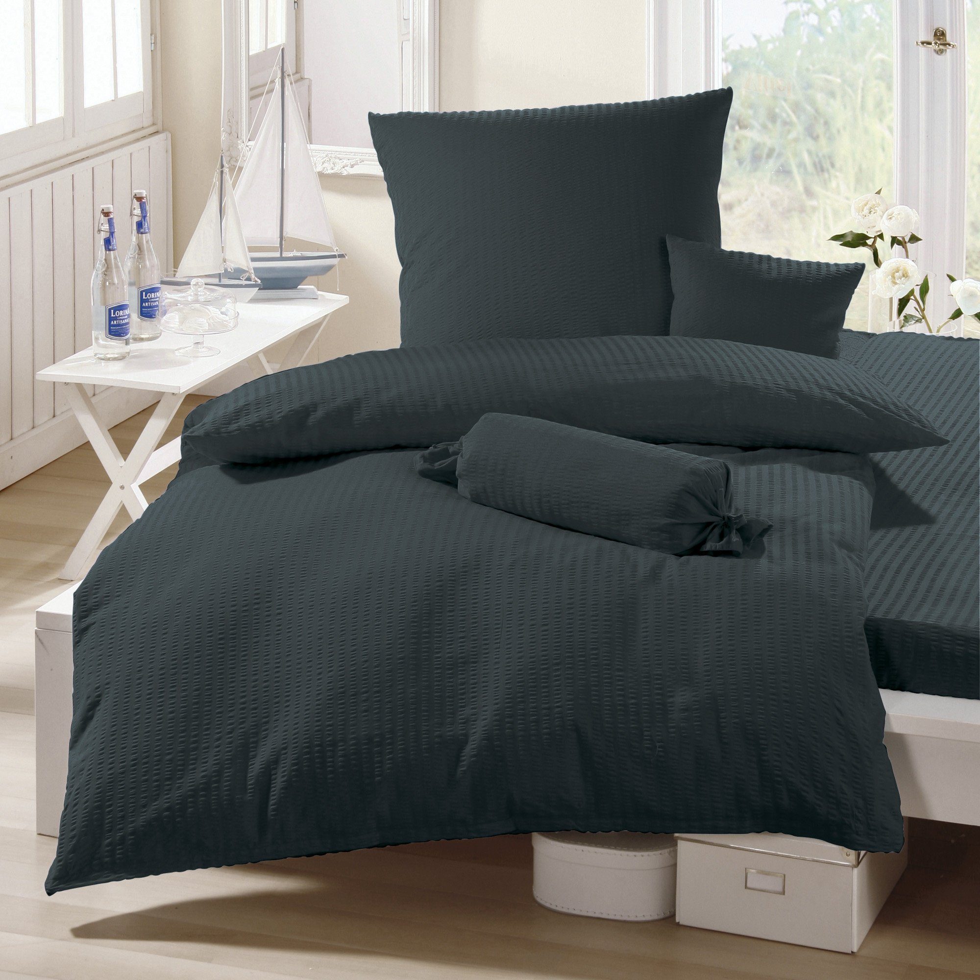 Erwin Müller Kissenbezug Kuschelkissenbezug "Rosenheim", Uni