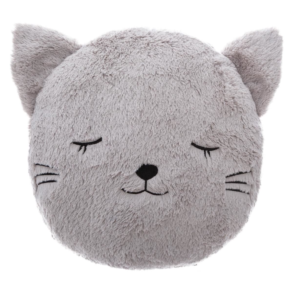 Home-trends24.de Dekokissen Kuschelkissen Kinder Kissen Bär Katze Hase Tiger Reh Kinderzimmer Deko, Kissenhülle mit Füllung