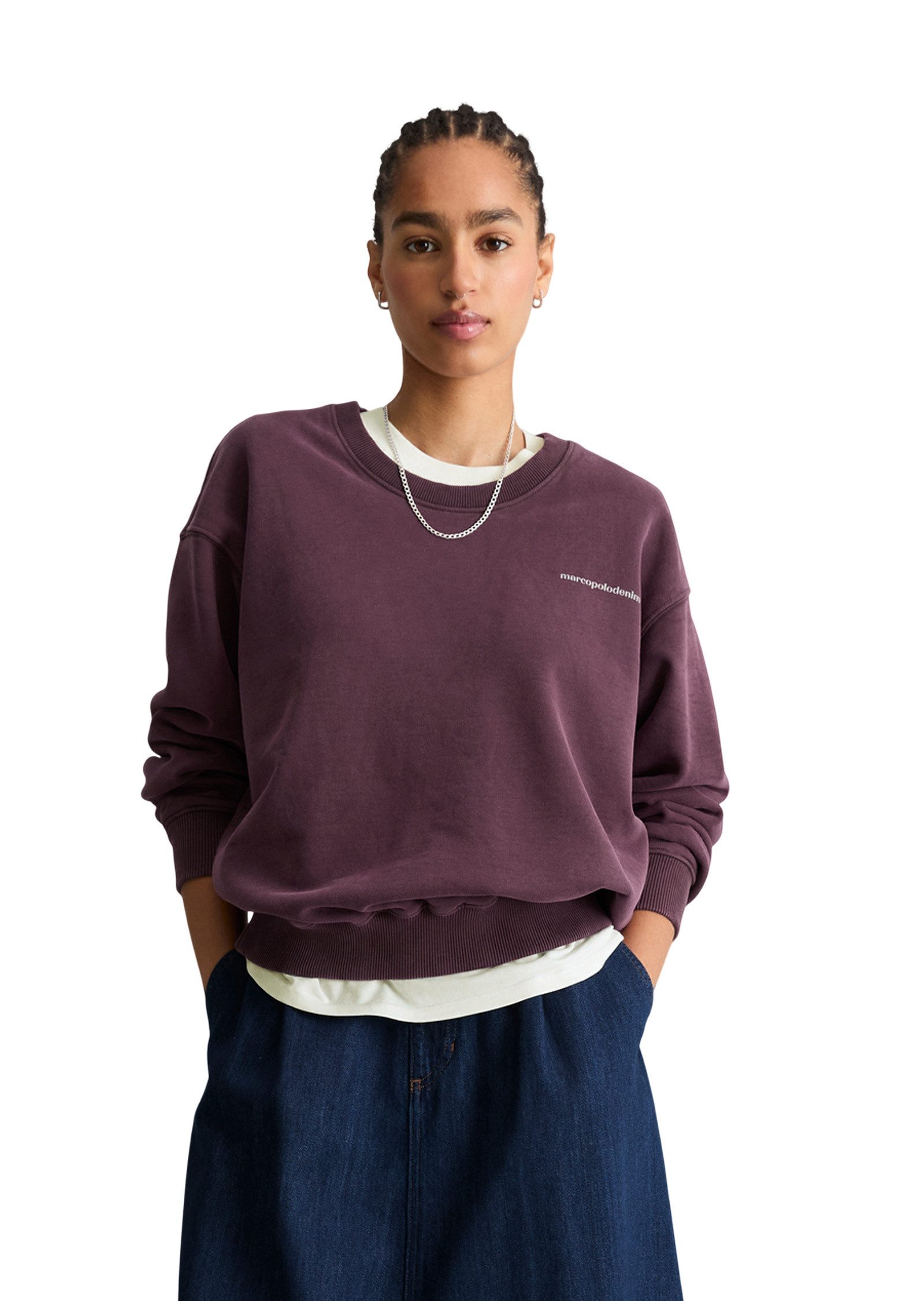 Marc O'Polo DENIM Sweatshirt aus softer Bio-Baumwolle