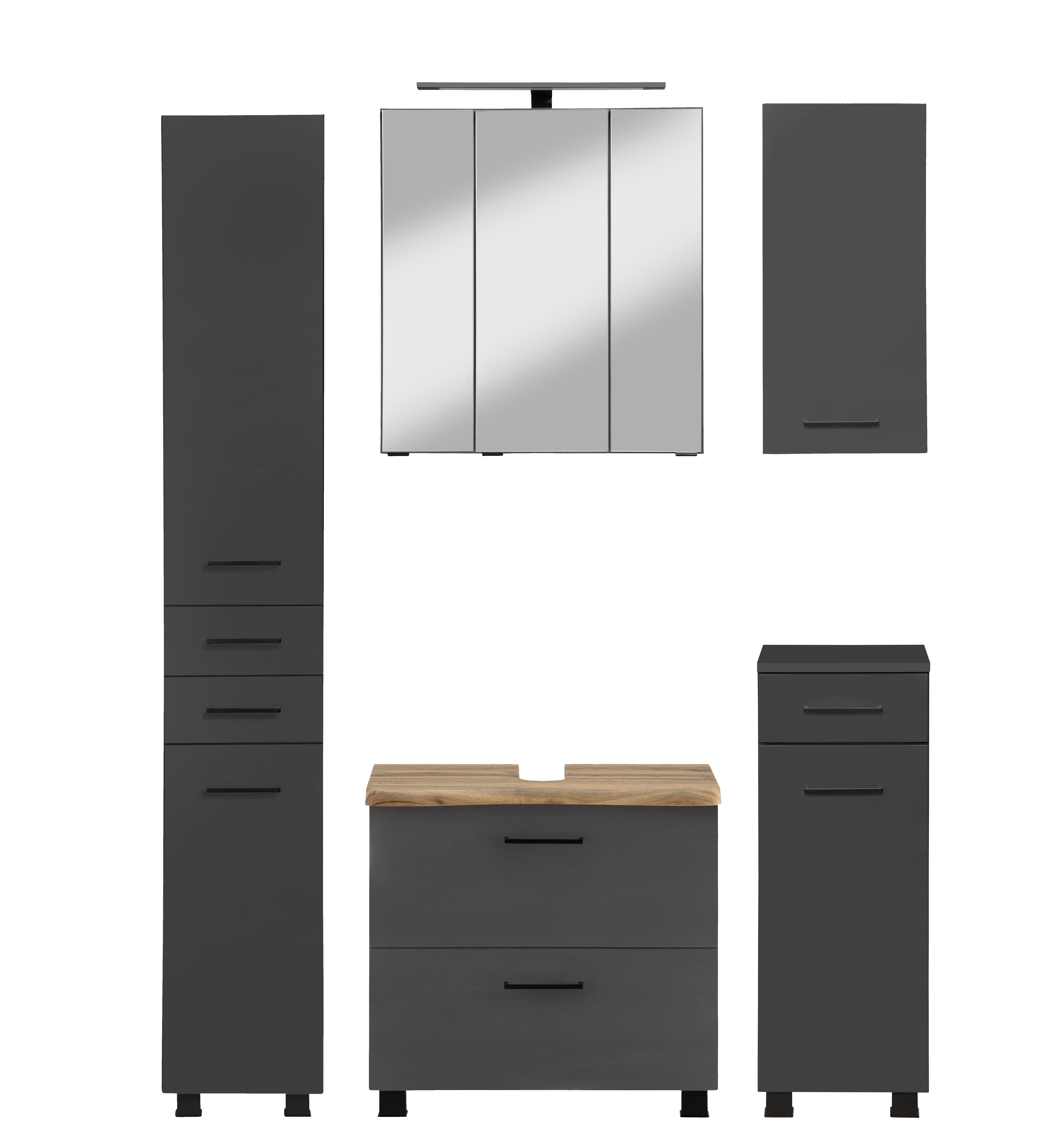 welltime Badmöbel-Set "Trento", Badezimmer-Set, Hängeschrank, Unterschrank, günstig online kaufen
