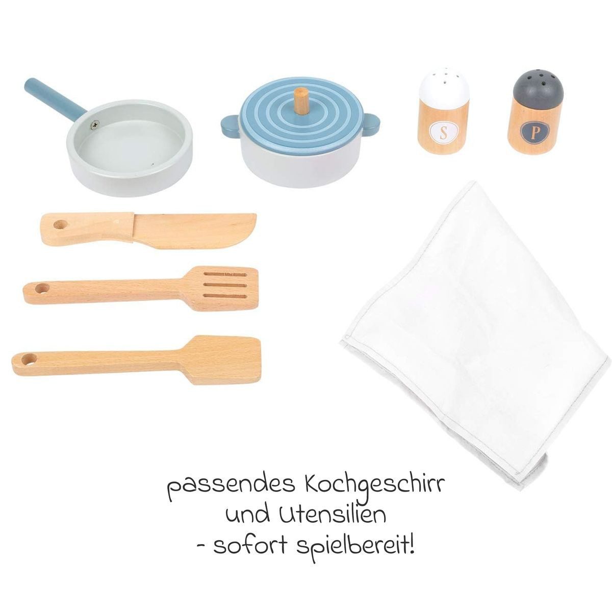 Small Foot Spielküche Gourmet - Rosa Holz, Spielküche Kinderküche aus Holz