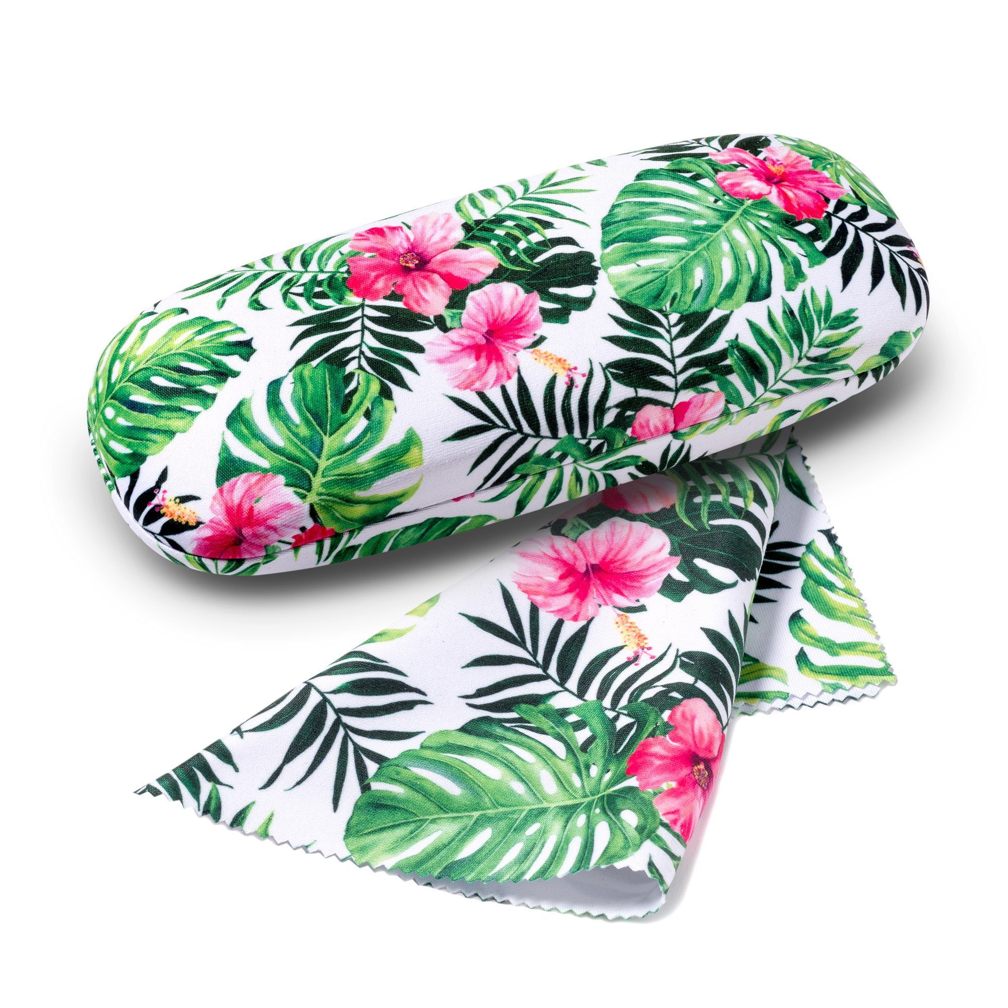 FEFI Brillenetui LEAF - Hardcase Etui, mit passendem Mikrofasertuch