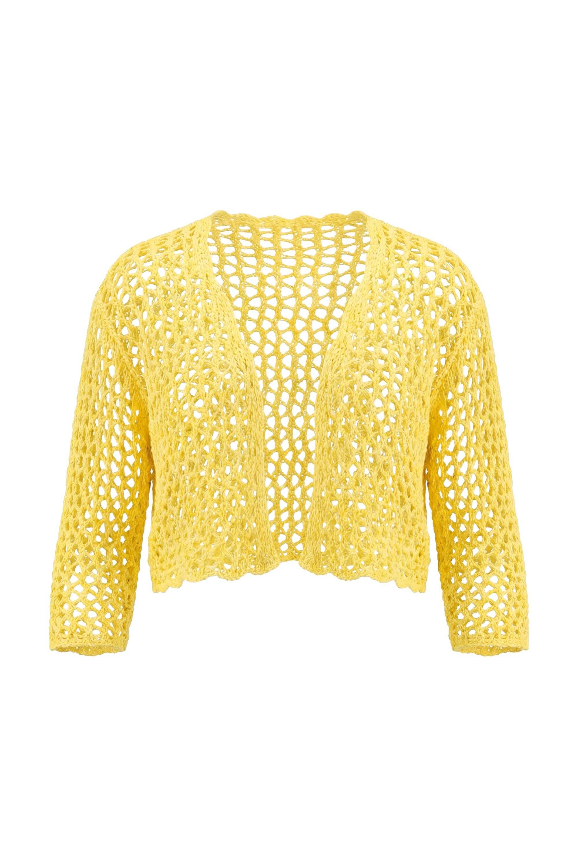 Strickjacke Strickjacke oversized offene Jacke Lochstrick