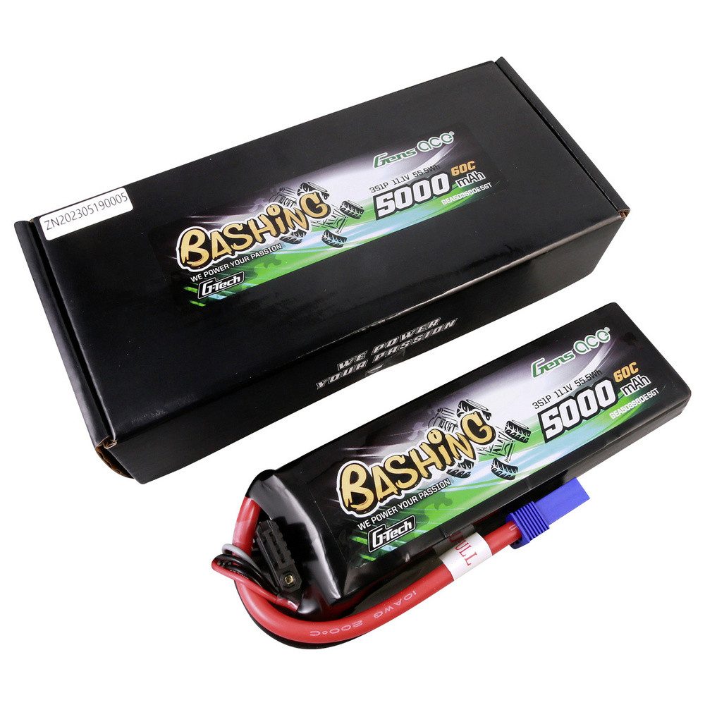 Gens ace Gens ace Modellbau-Akkupack (LiPo) 11.1 V 5000 mAh Softcase EC5 Akku 5000 mAh