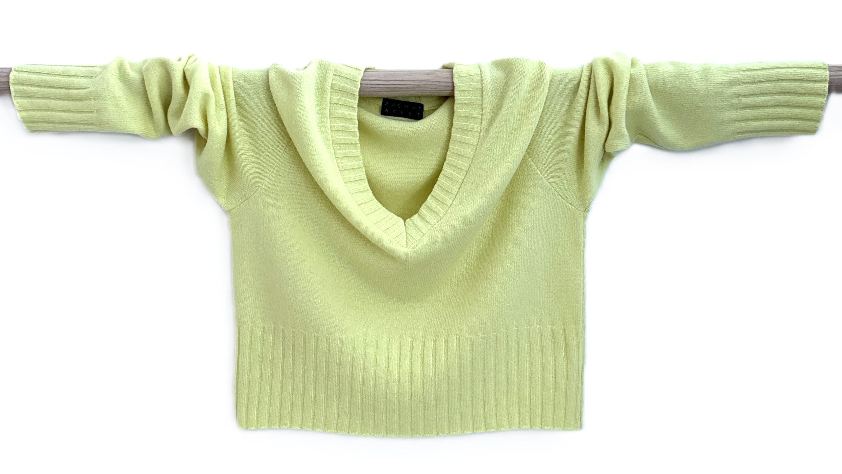 Zuckerwatte V-Ausschnitt-Pullover modisch kurz aus weichem günstig online kaufen